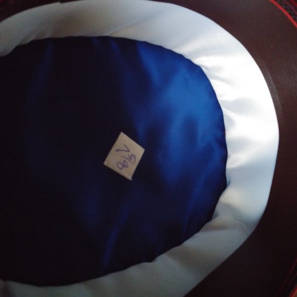 OES Amaranth Pillbox Satin Hat (NEW) - Picture 5 of 5